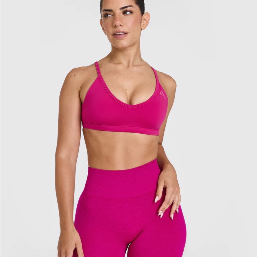 NWT Oner Active Timeless Strappy Bralette in Fuchsia (XS)